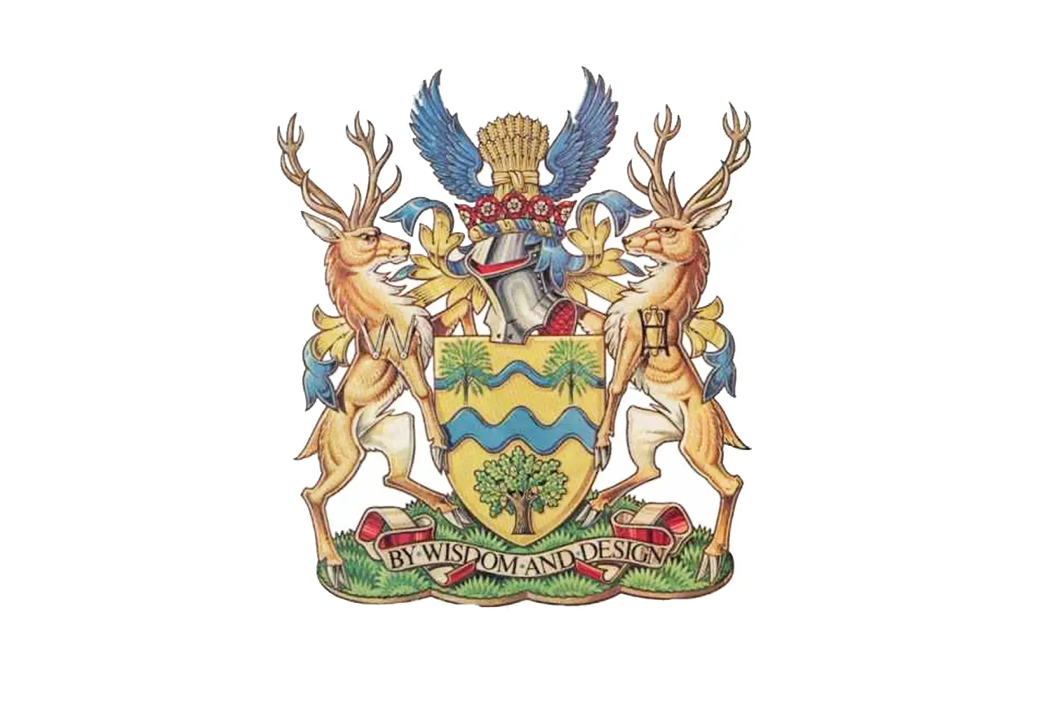 The Welwyn Garden City Coat of Arms – granted in 1958.